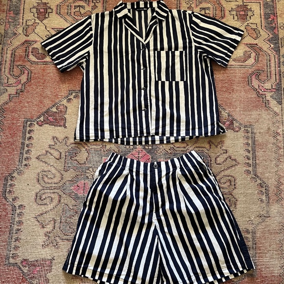 Marimekko x Uniqlo Striped Shorts and Shirt - Size M - Picture 3 of 10